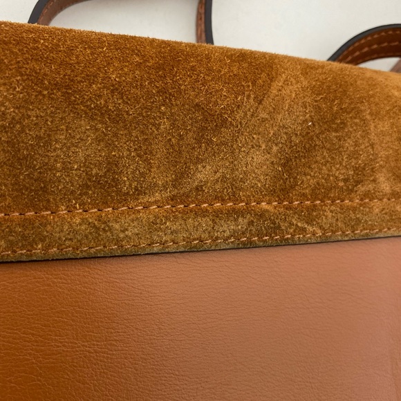 Chloe Faye Small Shoulder Bag Tobacco Suede - Picture 13 of 13